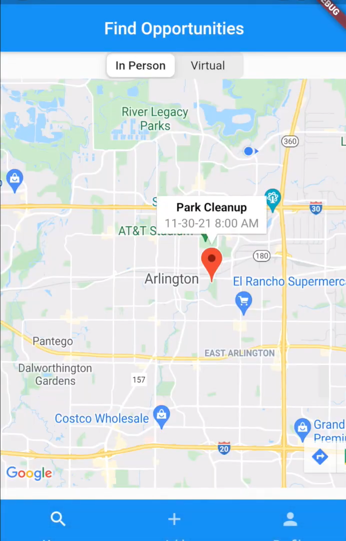 VolunTEEN find opportunities map